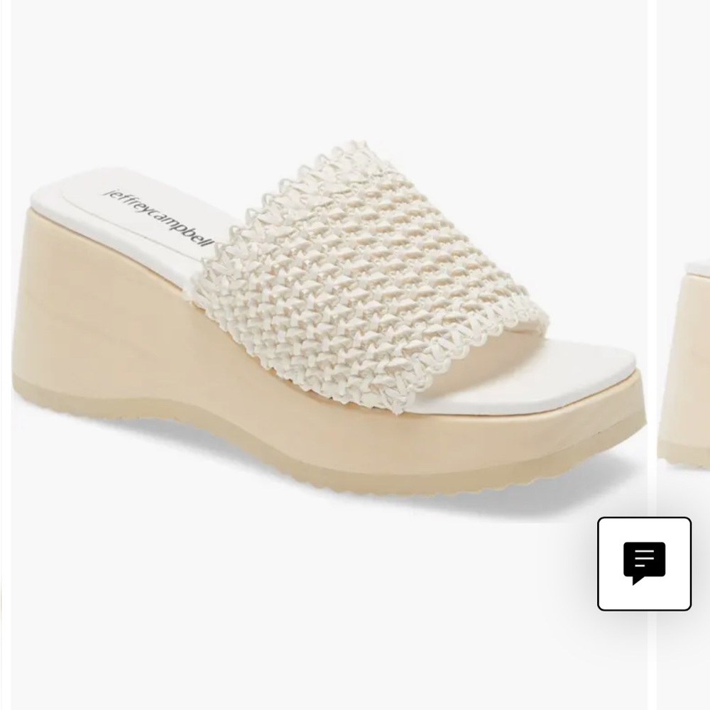 Jeffrey Campbell Dipsey Wood Platform Wedge Sandals